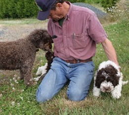 Grant Duckett introducing dogs.